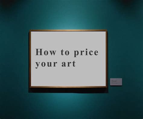 how to price artwork for beginners|How to Price Your Art .